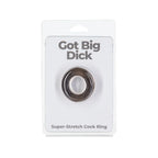 Got Big D*ck – Super Stretch C*ck Ring – Black – 1 Pack