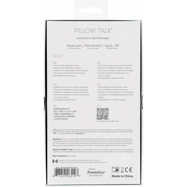Pillow Talk Sassy - G-Spot Massager - Teal