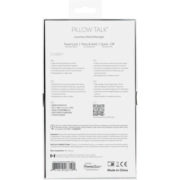 Pillow Talk Cheeky - Wand Massager - Pink