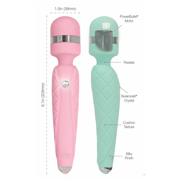Pillow Talk Cheeky - Wand Massager - Teal Bliss