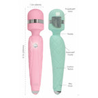 Pillow Talk Cheeky - Wand Massager - Teal Bliss