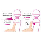 PalmPower Recharge Waterproof Personal Massager