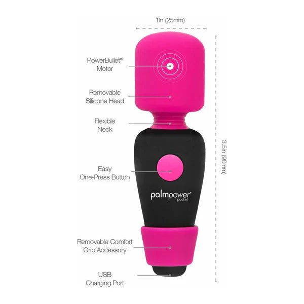 PalmPower Pocket - Rechargeable Mini Massager