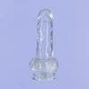 Addiction Crystal – 6" Clear Dildo with Balls