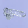 Addiction Crystal – 6" Clear Dildo with Balls