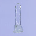 Addiction Crystal – 7" Clear Dildo with Balls