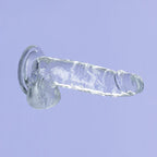 Addiction Crystal – 7" Clear Dildo with Balls