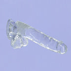 Addiction Crystal – 8" Clear Dildo with Balls