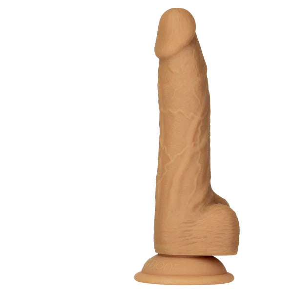 Naked Addiction 8" Silicone Dual Density Dildo – Caramel