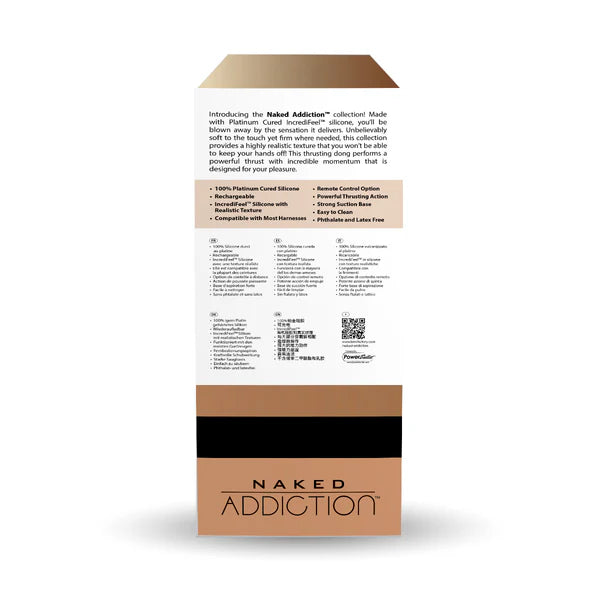 Naked Addiction 8" Silicone Dual Density Dildo – Caramel