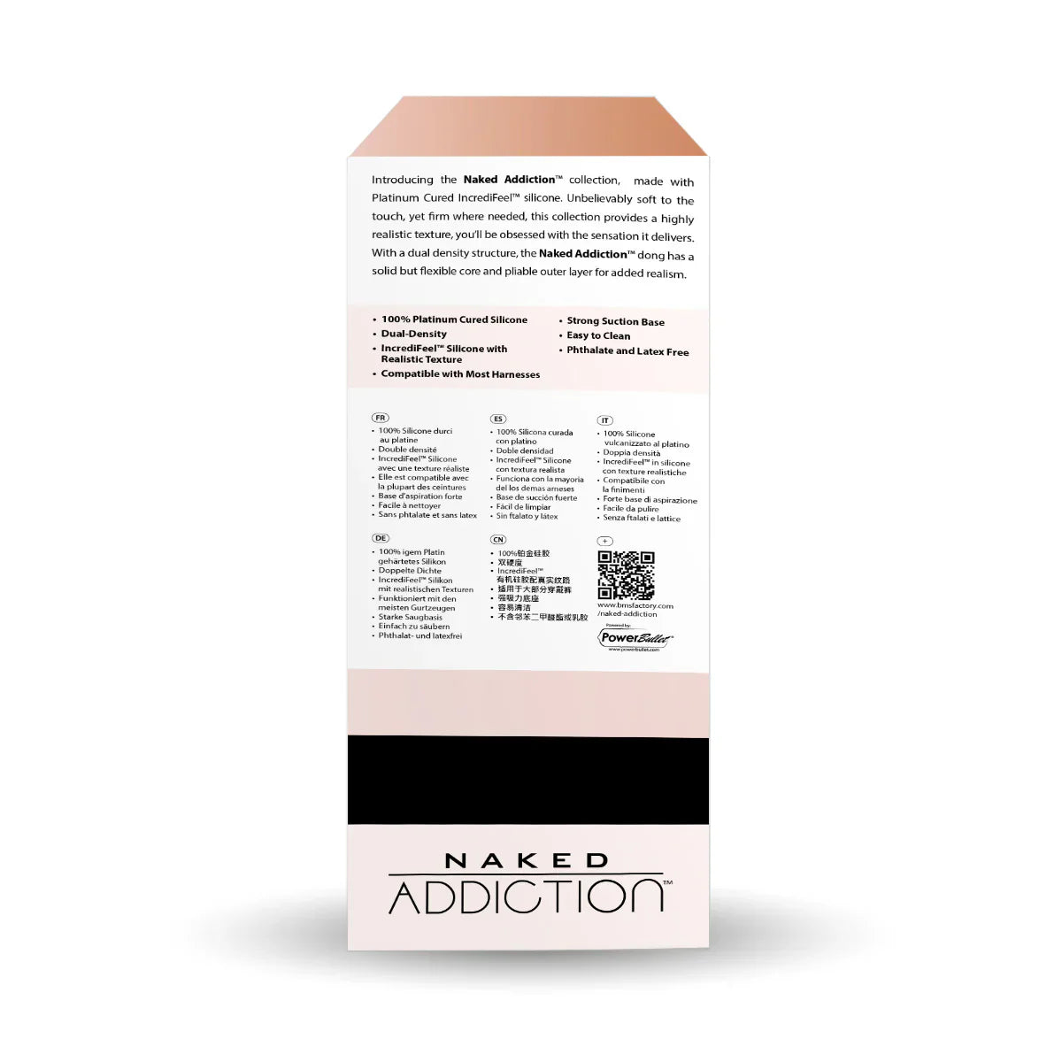 Naked Addiction 8" Silicone Dual Density Dildo