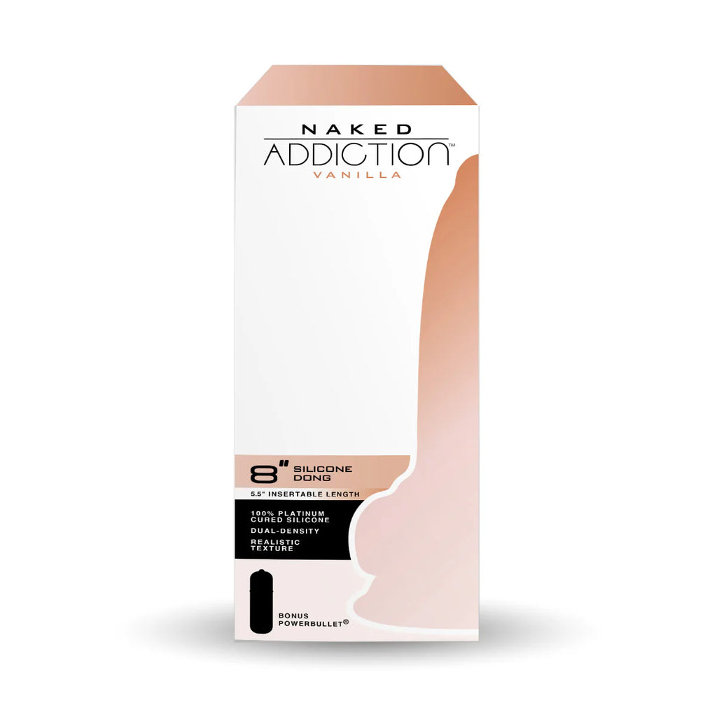 Naked Addiction 8" Silicone Dual Density Dildo