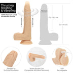Naked Addiction The Freak - 7.5" Rotating & Thrusting Vibrating Dong