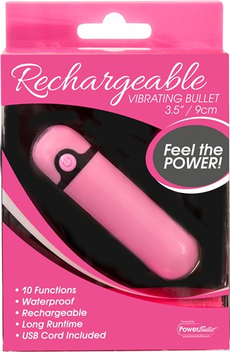 PowerBullet Simple and True - Rechargeable Vibrating Bullet - Pink