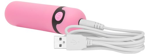 PowerBullet Simple and True - Rechargeable Vibrating Bullet - Pink