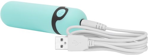 PowerBullet Simple and True - Rechargeable Vibrating Bullet - Teal