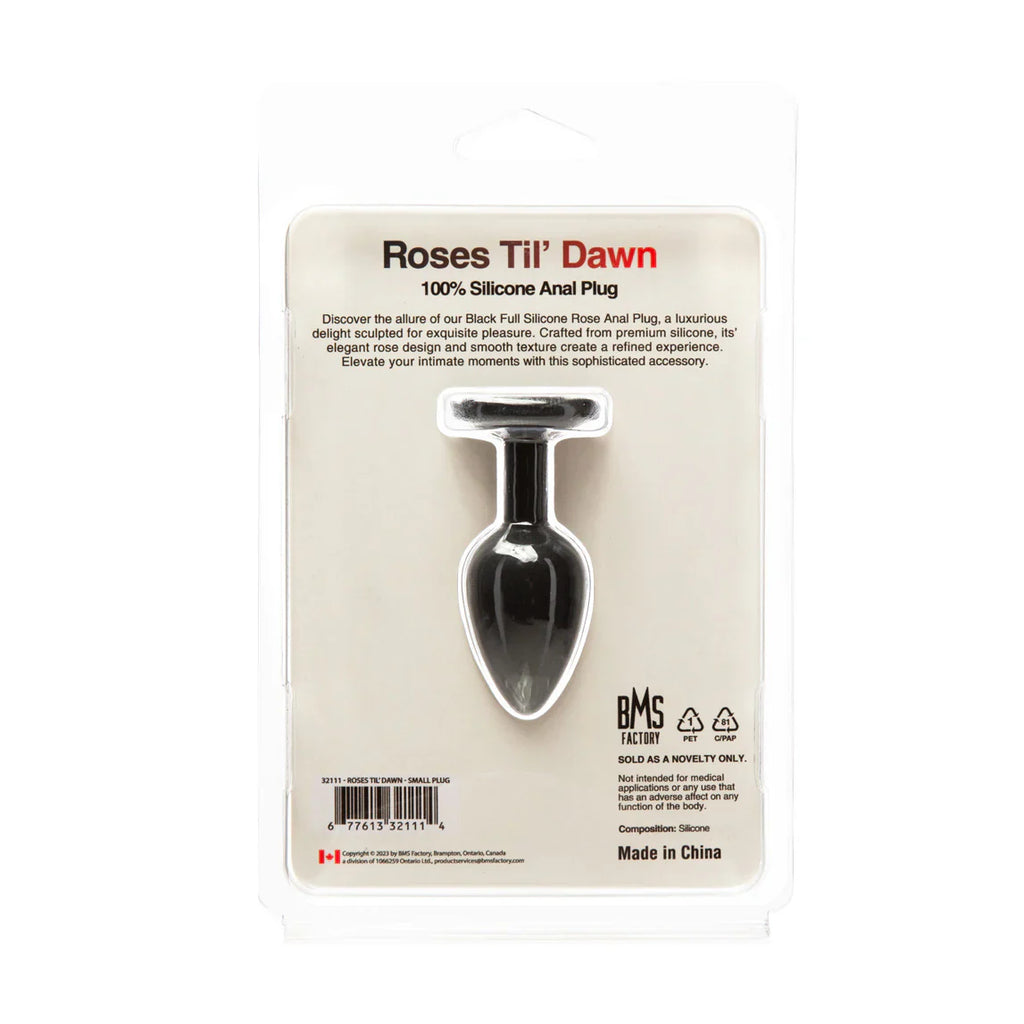 Roses Til’ Dawn – Silicone Anal Plug – Small