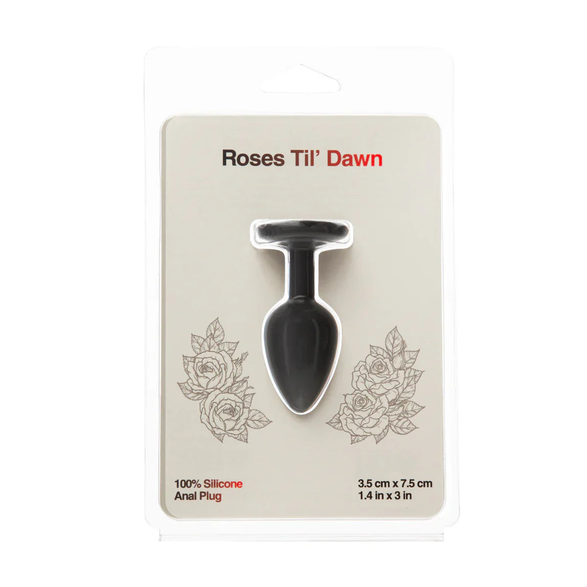 Roses Til’ Dawn – Silicone Anal Plug – Small